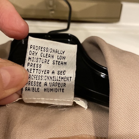 Talbots tan 100% wool coat dress adorable - Picture 9 of 9